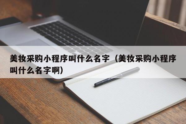 美妆采购小程序叫什么名字（美妆采购小程序叫什么名字啊）